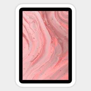 Pink retro abstract Art Sticker